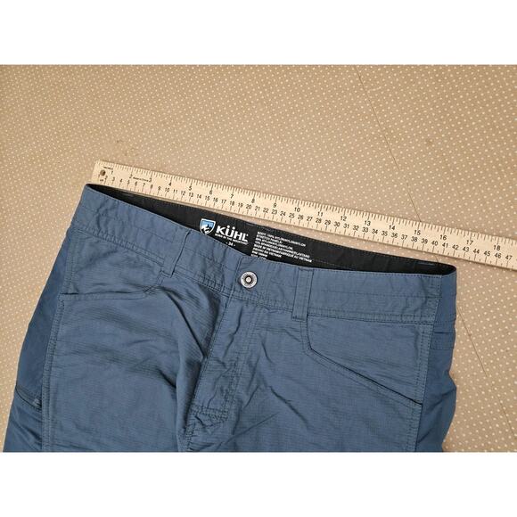 Kuhl Shorts Mens 34 Blue Nylon Stretch Hiking Outdoor Lightweight Renegade 5048 - Picture 7 of 9